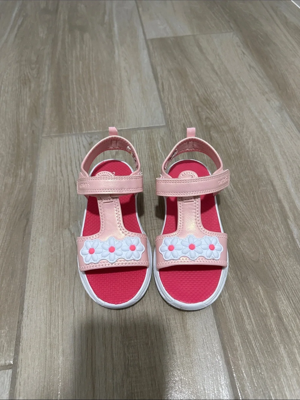 Carter's Pink Floral Light-Up Kids Sandals